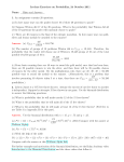 In-class Exercises on Probability, 24 October 2011 Name. Hints and