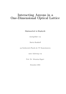 Interacting Anyons in a One-Dimensional Optical Lattice