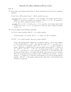 24. Prove that every integer greater than 11 can be expressed as th