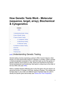 Mutation, Mutagens, and DNA Repair