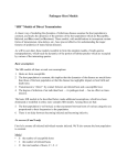 Pathogen–Host Models “SIR” Models of Direct Transmission