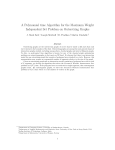 A Polynomial time Algorithm for the Maximum Weight Independent