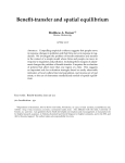 Benefit-transfer and spatial equilibrium
