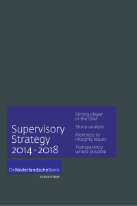 Supervisory Strategy 2014-2018