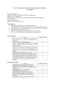 1 - Data Acquisition and Processing Systems