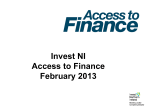 Invest NI Access to Finance February 2013