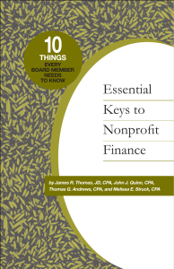 Essential Keys to Nonprofit Finance