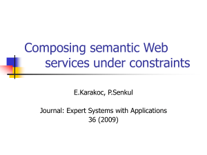 Composing semantic Web services under constraints
