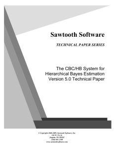 The CBC/HB System for Hierarchical Bayes