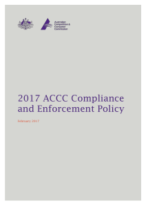 Compliance and enforcement outcomes