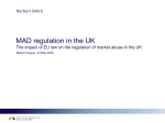 MAD Regulation in the UK The Impact of EU Law on the Regulation