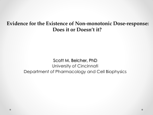 Evidence for the Existence of Nonmonotonic Dose