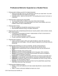 Student Professional Behaviors Agreement - due 1st