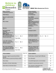 SERAF Risk Assessment Form 2016