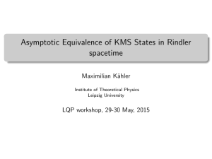 Asymptotic Equivalence of KMS States in Rindler spacetime