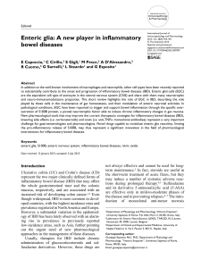 Enteric glia: A new player in inflammatory bowel