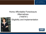 Home Affordable Foreclosure Alternative (*HAFA*)