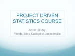 project driven statistics course