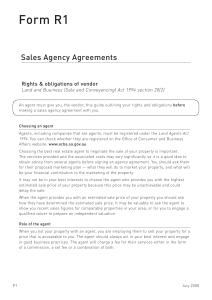 Sales Agency Agreements.indd