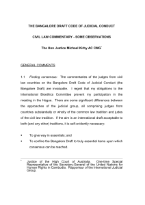 bangalore draft civil law commentary