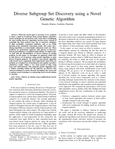Diverse Subgroup Set Discovery using a Novel Genetic Algorithm
