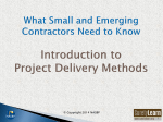 What Small and Emerging Contractors Need to Know