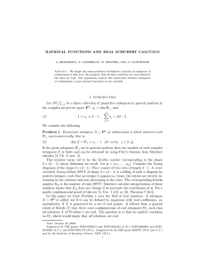 RATIONAL FUNCTIONS AND REAL SCHUBERT CALCULUS 1