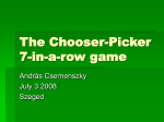 The Chooser-Picker 7-in-a-row game
