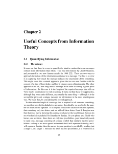 Useful Concepts from Information Theory