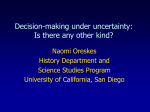 Decision-making under uncertainty