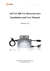 Troubleshooting a Non-operating APS Micro-inverter