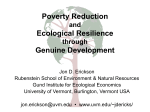 Poverty Reduction and Ecological Resilience through Genuine