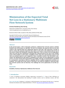 Minimization of the Expected Total Net Loss in a Stationary