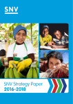 SNV Strategy Paper 2016-2018