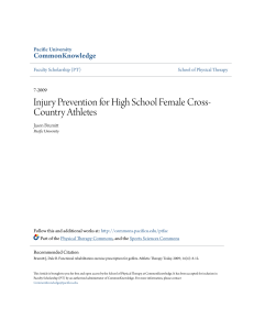 Injury Prevention for High School Female Cross