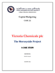 Victoria Chemicals plc The Merseyside Project A CASE STUDY