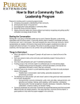 How to Start a Community Youth Leadership Program