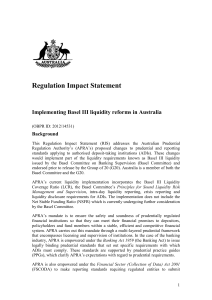 Implementing Basel III capital reforms in Australia