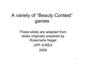 A variety of “Beauty Contest” games