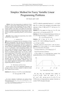 Simplex Method for Fuzzy Variable Linear Programming Problems