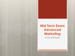 Mid Term Exam Project Marketing I