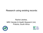 Research using existing records: What exists, sampling issues