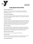 Youth Sports Parent FAQ