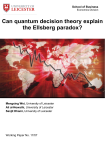 17/07 Can quantum decision theory explain the Ellsberg paradox?