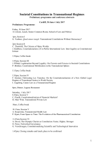 Societal Constitutions in Transnational Regimes - Socio