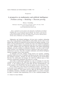 A prospective on mathematics and artificial