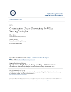 Optimization Under Uncertainty for Wake Steering Strategies