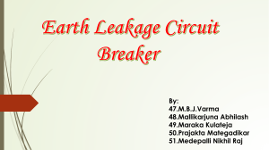 Earth Leakage Circuit Breaker (ELCB)