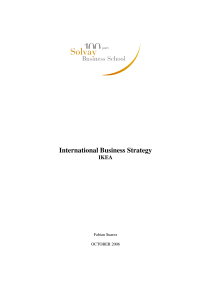 International Business Strategy - ActuaRisk
