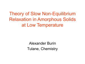 Theory of Slow Non-Equilibrium Relaxation in Amorphous Solids at